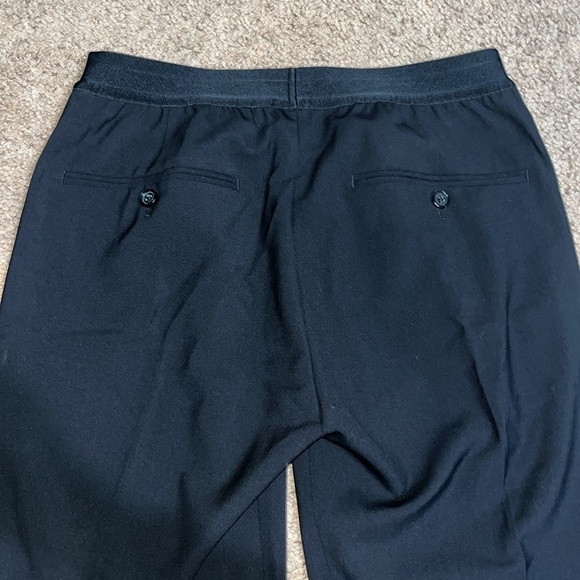 Helmut Lang Reflective-Trimmed Stretch Italian Wool Trouser Black Small - Picture 7 of 9